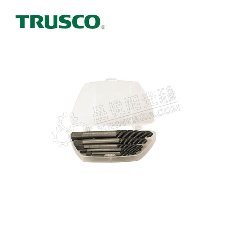 日本中山/TRUSCO 折损螺栓取出器 螺旋型 5支组套装 塑料盒