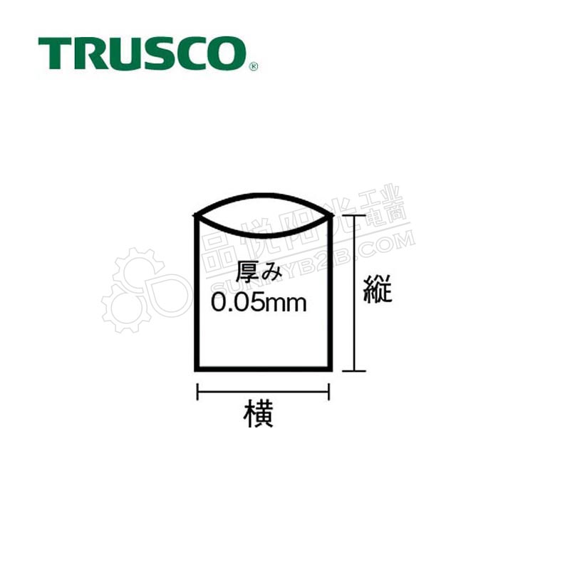 日本中山/TRUSCO 办公室用塑料袋厚 10个装